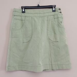 Ibex Organic Cotton A Line skirtSize 10 Green
